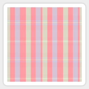 Pastel Aesthetic Artair 1 Hand Drawn Textured Plaid Pattern Sticker